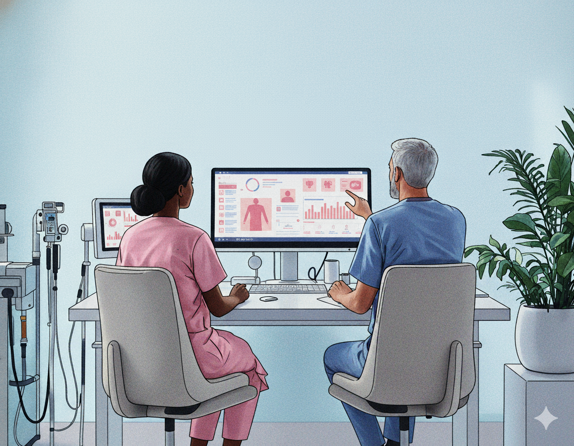 Analytics team working